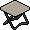 Beige inklaptafel